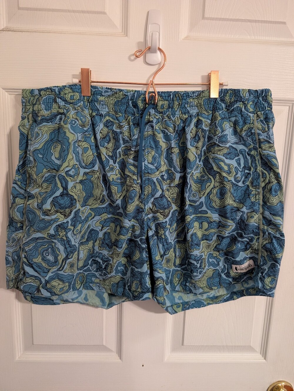 Cotopaxi Mens Swim Trunks Brinco Shorts Blue Mesh Liner Drawstring Size XXL
